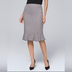 White House Black Market Houndstooth Pencil Skirt